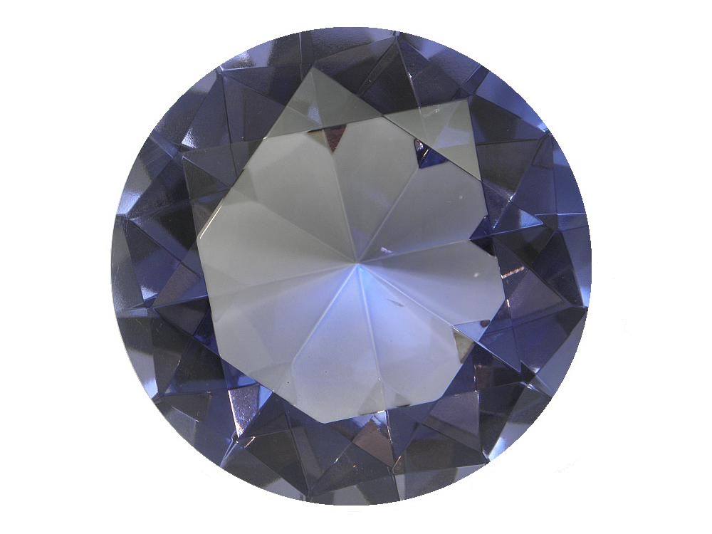 Krištáľový diamant veľký - svetlomodrý